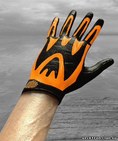 Оранжевые перчатки для css